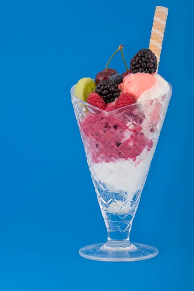 Jégkrém az üvegben — Stock Fotó