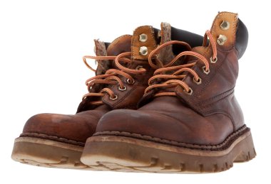 Old work boots clipart