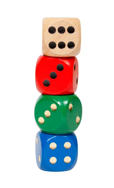 Dice with clipping path — Stock Photo, Image