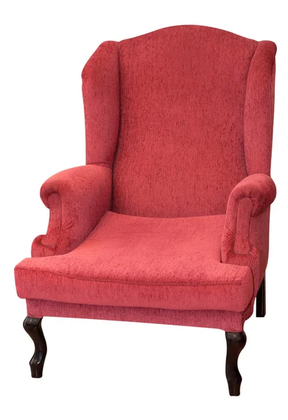 Old red chair with clipping path — Stock Photo, Image