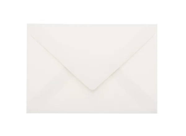 Envelope branco com caminho de recorte — Fotografia de Stock