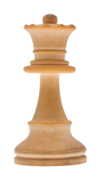 Chessman queen with clipping path — Stock Photo, Image
