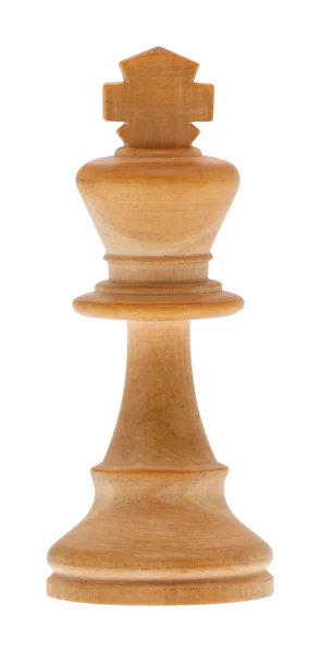 クリッピング パスを持つ chessman 王 — ストック写真