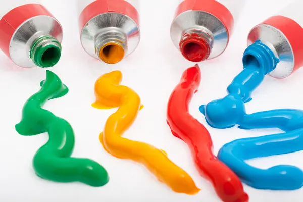 Oil paint from the tube — Stock Photo, Image