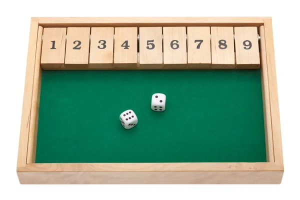 Gambling with dices and clipping path — Stock Photo, Image