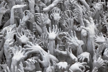 wat rong khun tapınak eller