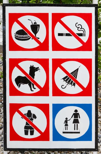 Prohibited sign — Stock Photo, Image