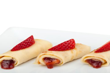 çilek ile Pancakes