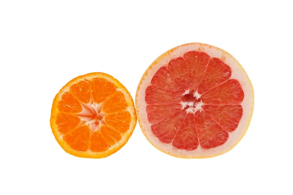 Mandarijn en bloed oranje — Stockfoto