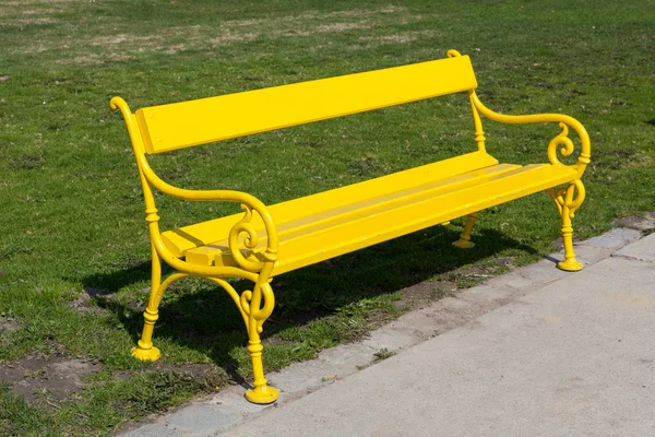 Banc jaune — Photo