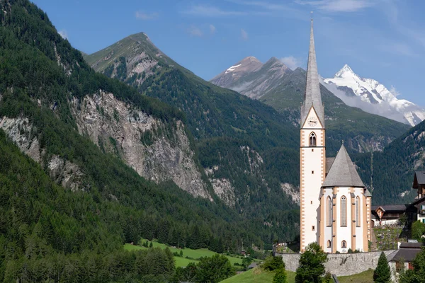 Kirche von Heiligenblut in Österreich 免版税图库图片