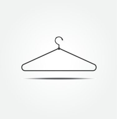giysi askısı vektör simgesi