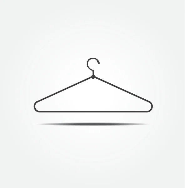 Kleding hanger vector pictogram — Stockvector