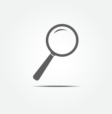 büyütme cam vektör simgesi