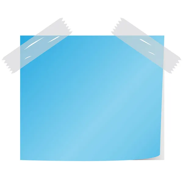 Color azul en blanco postear vector — Vector de stock