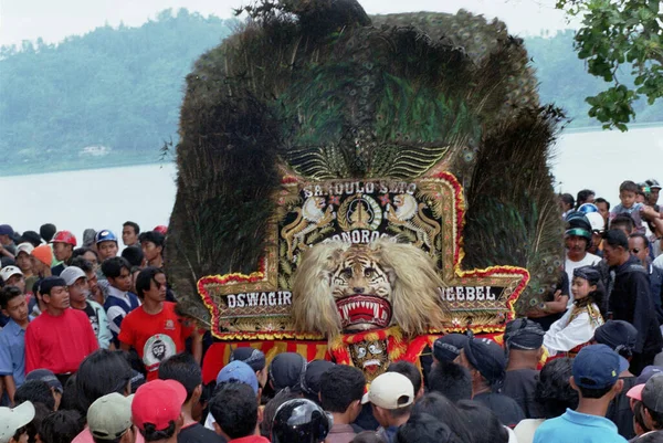 Ponorogo Indonesien Januar 2003 Show Reog Ponorogo Neujahrsveranstaltung Des Islam — Stockfoto