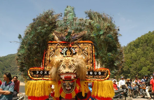 Zeigen Reog Ponorogo Neujahrsfeier Des Islam Telaga Sarangan Magetan Indonesien — Stockfoto