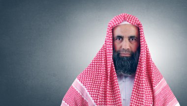 Islamic arabian sheikh clipart