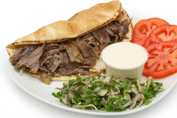 Shawarma Dönerspieß — Stockfoto