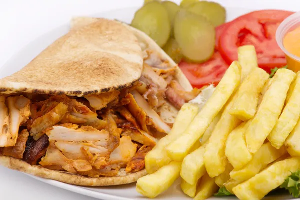 Chicken kebab shawarma — Stock Photo, Image