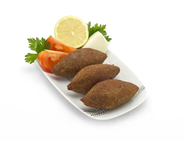 Lebanese food of fried kibe — Stock Photo, Image