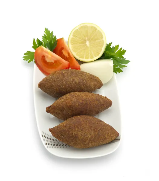 Lebanese food of fried kibe — Stock Photo, Image