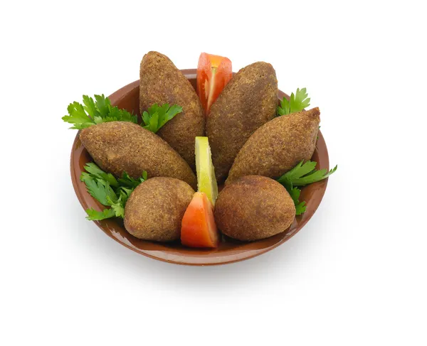 Lebanese food of fried kibe — Stock Photo, Image