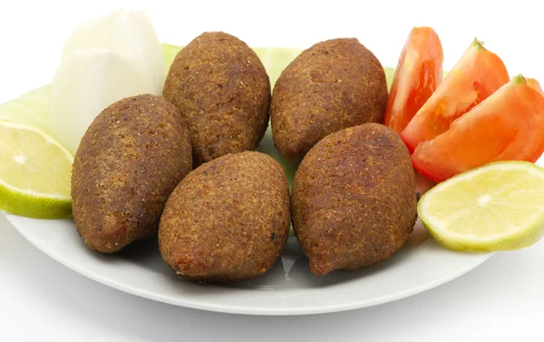 Nourriture libanaise de kibe frit — Photo