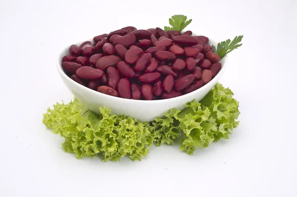 Kacang merah yang dimasak dalam mangkuk — Stok Foto