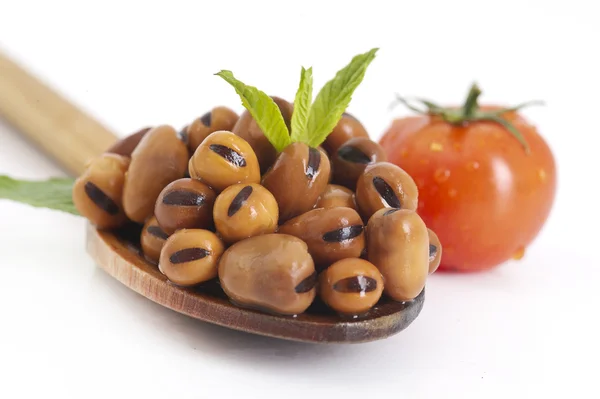 レバノンそら豆とトマト — ストック写真