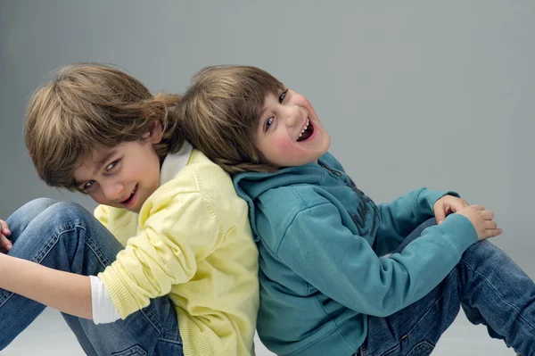 Two brothers having fun — Stock Photo, Image