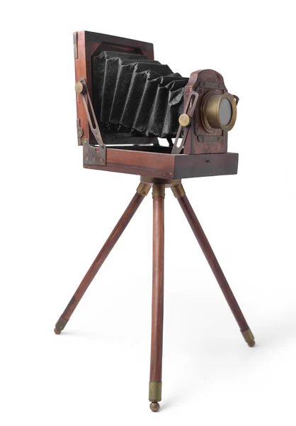 Old wooden camera — Stock Photo, Image