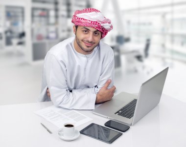 Arabian business man clipart