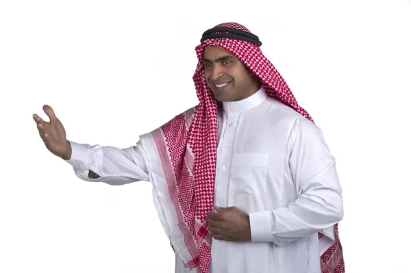 Arabische man gastvrije — Stockfoto