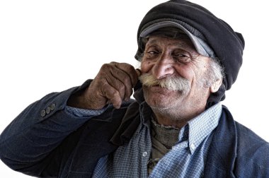 Lübnan ihtiyar onun bıyık küfür el ile