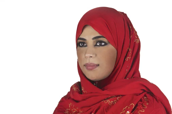 Araberin in traditioneller islamischer Kleidung — Stockfoto