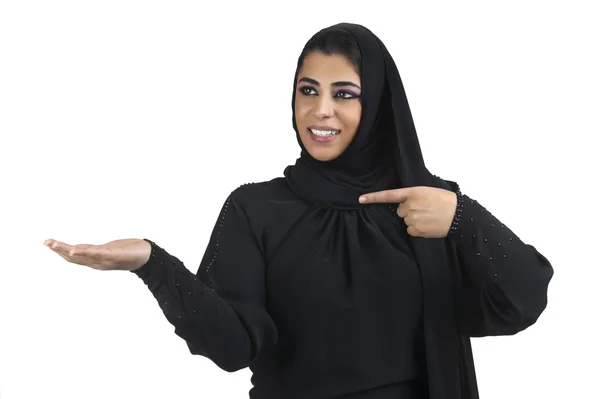 Islamische Frau in Unternehmenspräsentation — Stockfoto