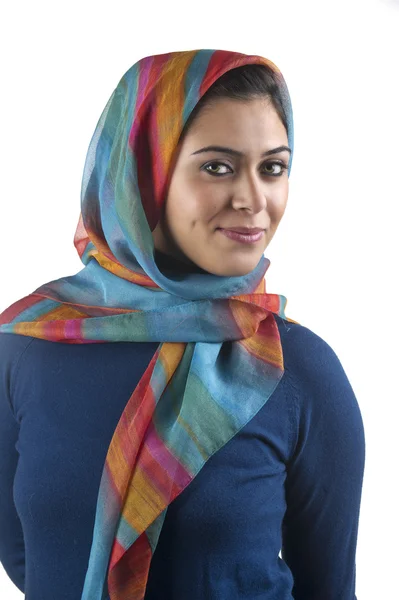 Senhora árabe vestindo hijab — Fotografia de Stock