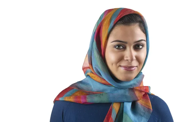 Arabo signora indossa hijab — Foto Stock