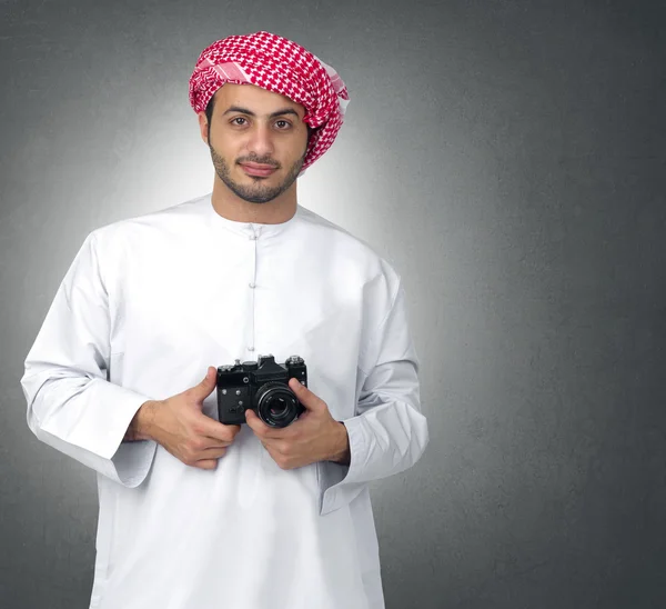 Arabische fotograaf — Stockfoto