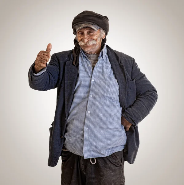 Arabian man with thumbs up — Stock Photo, Image