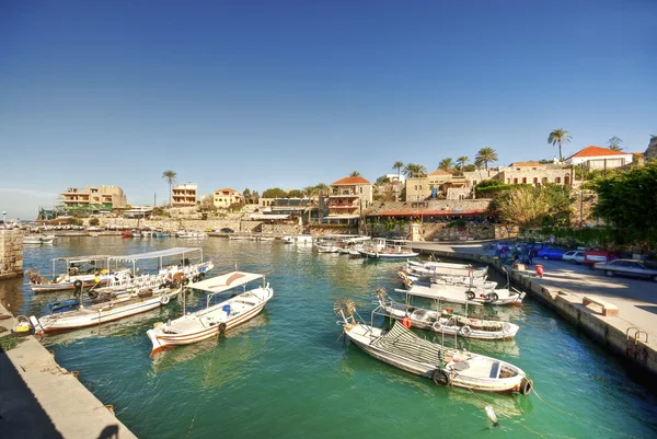 Puerto pequeño, Byblos, Líbano — Foto de Stock