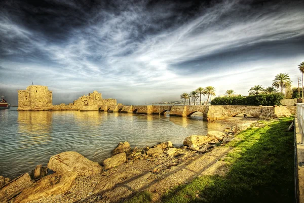 Crusader Sea Castle — Stockfoto