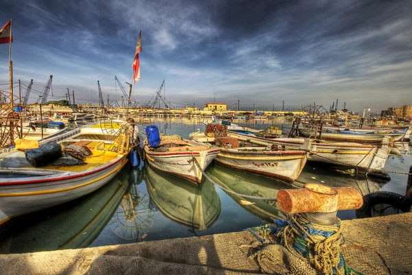 Kis kikötő, Büblosz, Libanon — Stock Fotó