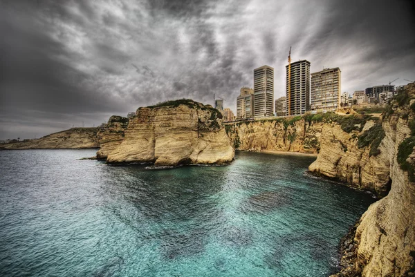 Paisaje marino en Beirut — Foto de Stock