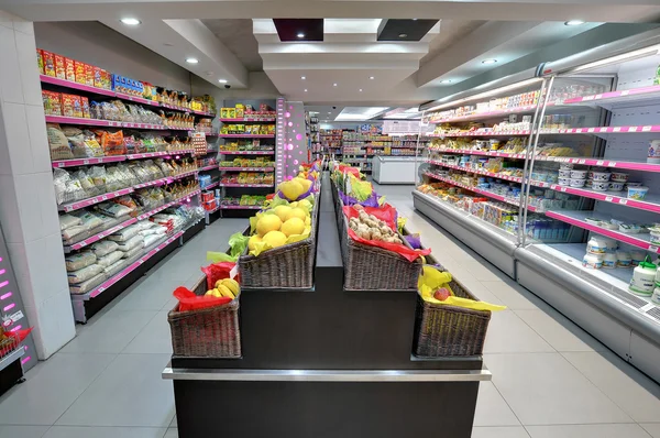 In de supermarkt — Stockfoto