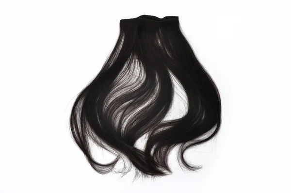 Black Hair over white — Stock Photo, Image