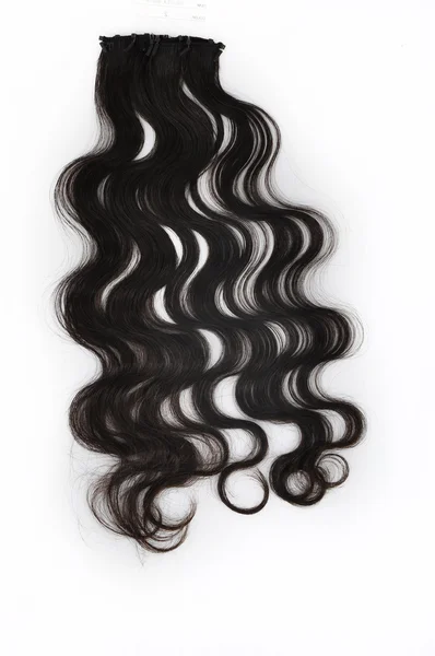 Black Hair over white — Stock Photo, Image