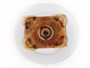 ananas ve muz ile gözleme