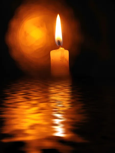 Burning candle — Stock Photo, Image